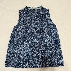 Ann Taylor Sleeveless Top with detailed neck